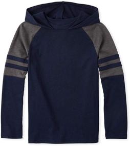 img 1 attached to Childrens Place Boys Raglan Popover