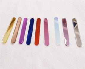 img 1 attached to 🍭 ACFENG Mini Acrylic Cakesicle Popsicle Sticks, Reusable (2.75") for Parties, Festivals, Home, DIY - Set of 30 (Purple Mirror)