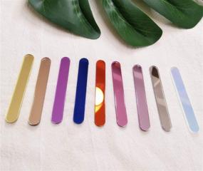 img 2 attached to 🍭 ACFENG Mini Acrylic Cakesicle Popsicle Sticks, Reusable (2.75") for Parties, Festivals, Home, DIY - Set of 30 (Purple Mirror)