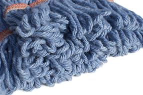 img 2 attached to 🧼 Two-Pack Large Heavy Duty 4 Ply Premium Synthetic Yarn Looped End Wet Mop Head Refills for Industrial and Commercial Use by NINE FORTY