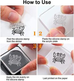 img 2 attached to GLOBLELAND 9-Sheet Ocean Theme Silicone Clear Stamps Seal for Card Making Decor & DIY Scrapbooking