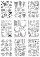 globleland 9-sheet ocean theme silicone clear stamps seal for card making decor & diy scrapbooking logo