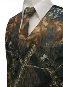 img 1 attached to 👔 Versatile Camouflage Vest Tie with Large Neck: Optimal Blend of Style and Comfort