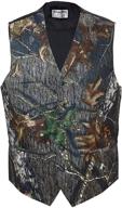 👔 versatile camouflage vest tie with large neck: optimal blend of style and comfort logo