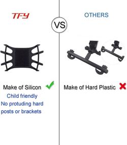 img 1 attached to 📱 Универсальный держатель для автомобильного подголовника TFY с силиконовой сеткой - совместим с телефонами от 4.5 до 6 дюймов и планшетами от 7 до 10.5 дюймов.