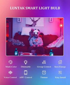 img 3 attached to 💡 Versatile Chandelier with WiFi Bluetooth Connectivity, Adjustable Candelabra Bulbs (2700K-6500K)
