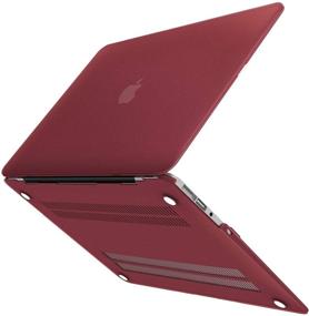 img 1 attached to 🍷 DQQH Air 13 inch Case 2020 2019 Release A2337 M1 A1932 with Retina Display, 5 in 1 Bundle Plastic Hard Shell, Sleeve Bag, Keyboard Cover, Screen Protector, Dust Plug - Wine Red