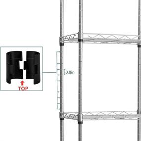 img 1 attached to 🏬 Silver REGILLER 4-Tier Wire Shelving Unit Metal Storage Rack Organizer - Ideal for Pantry, Laundry, Bathroom, Kitchen, Closet Organization (16.8L x 12W x 49H)