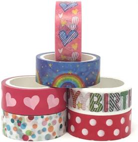 img 2 attached to Colorful 24 Rolls Holiday Washi Tape Set: Embrace Every Season with Creative Crafts, Gift Wrapping, and Scrapbooking Fun!