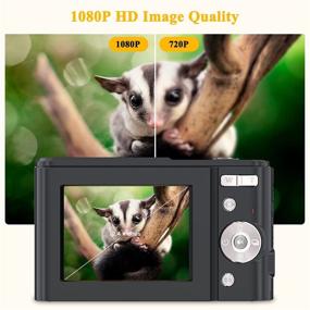 img 2 attached to 📷 Компактная влоггинговая камера AUFOYA 1080P - Высокое количество мегапикселей, 16-кратное цифровое увеличение, 2 батареи