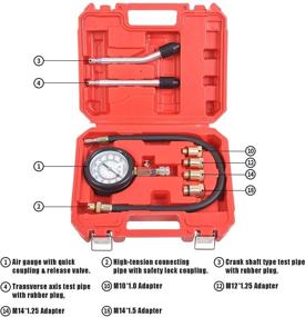img 3 attached to 🔧 8-Piece Petrol Engine Cylinder Compression Tester Kit - WINTOOLS - Automotive Tool Gauge