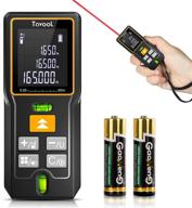 📏 5-in-1 laser tape measure with 165 ft digital laser measurement tool - distance meter, m/in/ft conversion, backlit lcd, 2 bubble levels, mute mode, measuring distance, area, volume - batteries included (50m) logo