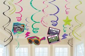 img 1 attached to 🎉 Amscan Awesome 80's Party Swirl Decorating Kit - Vibrant Multi Color, Size: 10 x 9.5