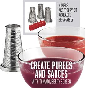 img 2 attached to Weston Food Strainer and Sauce Maker – Ideal for Tomatoes and Fresh Produce, White