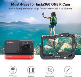 img 3 attached to 📹 SMALLRIG Video Vlogging Camera Cage with Insta360 ONE R 4K Compatibility - 2901: A Comprehensive Review & Guide