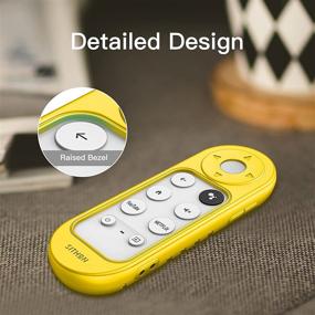 img 1 attached to 📺 SITHON Yellow Silicone Case for Chromecast with Google TV 2020 Voice Remote - Shockproof Anti-Slip Protective Cover with Anti-Lost Lanyard Strap for Google 2020 Chromecast Voice Remote