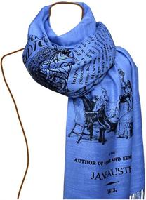 img 4 attached to 🧣 Graceful Elegance: Pride and Prejudice Shawl Scarf Wrap by Jane Austen