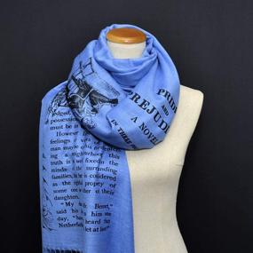 img 3 attached to 🧣 Graceful Elegance: Pride and Prejudice Shawl Scarf Wrap by Jane Austen