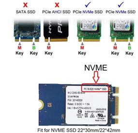 img 2 attached to Адаптер-карта ALIKSO M.2 NVMe SSD на MacBook Pro A1708, карта-конвертер для HDD жесткого диска, поддерживает 2230 2242.