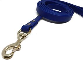 img 1 attached to 🐾 JIM HODGES DOG TRAINING Gummy Dog Leash: Waterproof, Weatherproof, and Made in The USA - Ideal for Small, Medium & Large Dogs/Puppies, Available in Various Sizes & Colors