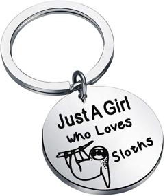 img 4 attached to 🦥 WSNANG Funny Sloth Keychain: Perfect Sloth Jewelry Gift for Women & Sloth Lovers