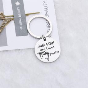 img 2 attached to 🦥 WSNANG Funny Sloth Keychain: Perfect Sloth Jewelry Gift for Women & Sloth Lovers