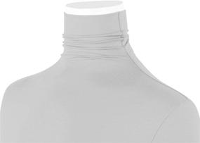 img 1 attached to Sleeve Turtleneck Stretch Shirt Medium Women's Clothing in Lingerie, Sleep & Lounge