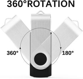 img 1 attached to 💾 KEXIN 10 Пакет 4GB USB Флешка Струйный Стержень Памяти с Индикатором LED - USB 2.0, Черный