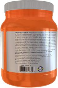 img 2 attached to NOW Sports Nutrition Chicken Bone Broth Powder, 1.2 Pound (P38116) - Premium Quality, Tan Color