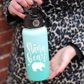 img 3 attached to 🐻 Nana Bear Teal Tumbler: Perfect Nana Gifts for Christmas, Birthdays & Mother's Day