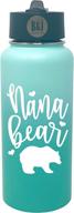 🐻 nana bear teal tumbler: perfect nana gifts for christmas, birthdays & mother's day логотип