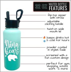 img 2 attached to 🐻 Nana Bear Teal Tumbler: Perfect Nana Gifts for Christmas, Birthdays & Mother's Day