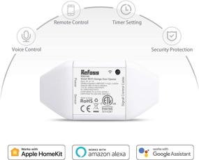 img 3 attached to Enhanced Smart Wi-Fi Garage Door Opener: Apple HomeKit, Siri, Alexa & Google Assistant Compatibility, No Hub Required, Wireless Remote Control