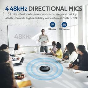 img 1 attached to 📞 Enhance Business Conference Calls with eMeet M2 Max Bluetooth Speakerphone: Professional Conference Speaker with 4 Directional Mics and High Volume Noise Reduction for up to 15 People