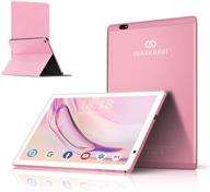 📱 10 inch tablet android 10.0 with dual cameras, 64gb (128gb expansion) storage, 4gb ram - google certified tablet pc (10‘’, pink) logo