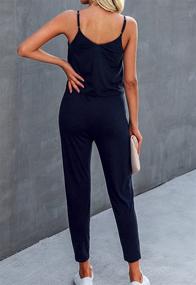 img 3 attached to 👗 Stylish Sleeveless Playsuit: Adibosy Jumpsuits Overalls for Women - Trendy Rompers & Overalls in Women's Clothing Collection