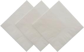 img 4 attached to 200-Count Package of Royal White Beverage Napkins