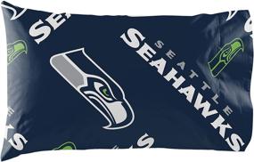 img 2 attached to 🏈 Seattle Seahawks NFL Queen Bed in a Bag Set, Officially Licensed, 86" x 86