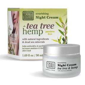 img 4 attached to Dead Sea Collection Nourishing Night Cream with Tea Tree & Hemp for Anti-oxidizing and Purifying Skin - 1.69 fl.oz