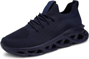 img 4 attached to UUBARIS Running Breathable Sneaker Walking Sports & Fitness for Running