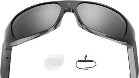 img 4 attached to 🕶️ OhO Sunshine 4K Ultra HD Water-Resistant Video Sunglasses - 32GB Built-in Memory, Polarized UV400 Protection Lenses, Unisex Sports Action Camera with Safety Design