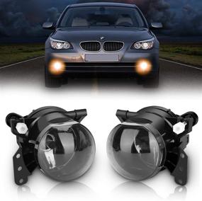 img 4 attached to 🚗 TangMiGe Fog Lights Lamps Assembly for 2003-2008 BMW 5 Series/3 Series, 1 Pair - Smoke Lens