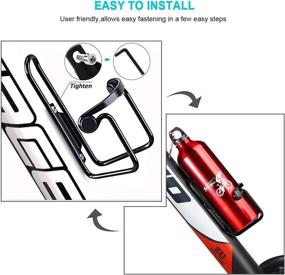 img 1 attached to 🚲 LezGo Bike Water Bottle Cages: Lightweight Aluminum Alloy Holders for Outdoor Activities (2 Pack)