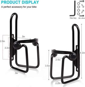 img 3 attached to 🚲 LezGo Bike Water Bottle Cages: Lightweight Aluminum Alloy Holders for Outdoor Activities (2 Pack)