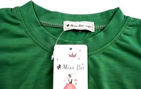 img 1 attached to 🌿 Refreshing Holiday Vibes with Miss Bei's Green Long Girls' Casual Clothing for Dresses