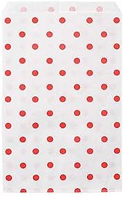 img 4 attached to 🎁 RJ Displays Red Dot Paper Gift Bags - 100 Pack: Perfect for Shopping, Parties & Merchandise