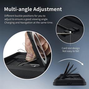 img 3 attached to Fast Qi Wireless Car Charger Phone Holder Stand 📲 for iPhone 13/12/11/Pro Max/XS/XR/X/8, Samsung S10/S9/S8/Note10/Note9 - 15W Car Phone Mount