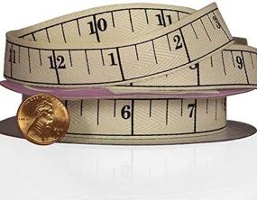 img 2 attached to 📏 Premium Tape Measure Printed Ribbon: 5/8 Inch x 10 Yards - Durable and Accurate Craft Ribbon