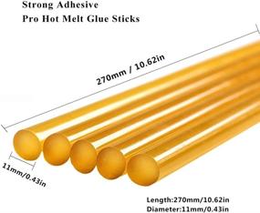 img 3 attached to GLISTON Dent Repair Glue Sticks for Hot Glue Gun - 10 PCS Yellow Glue Sticks | Paintless Dent Repair Tool & Car Dent Remover Set