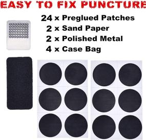 img 3 attached to Shappy 24-Piece Self-Adhesive Bike Puncture Repair Patches - 🚲 Comprehensive Bicycle Tube Patch Kit for Easy and Effective Tire Repair